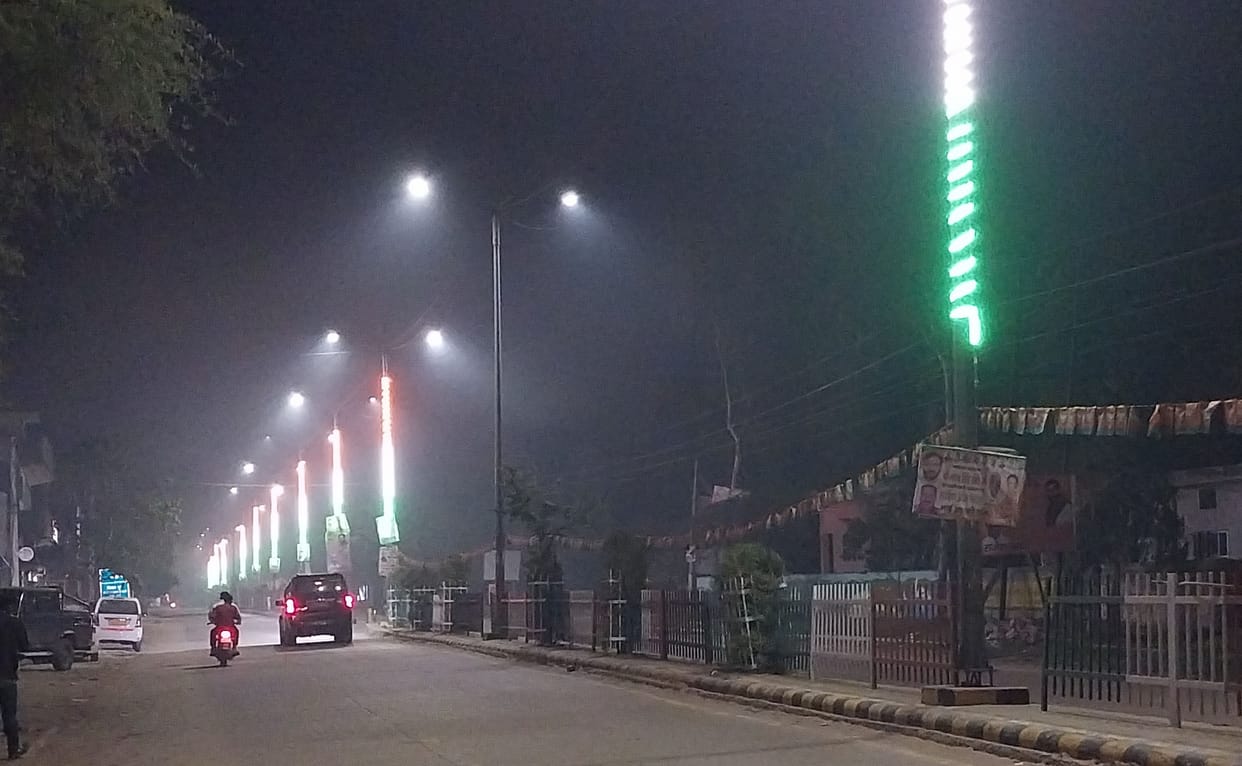 The streets and roads of the city will be illuminated with 2600 LED street lights.