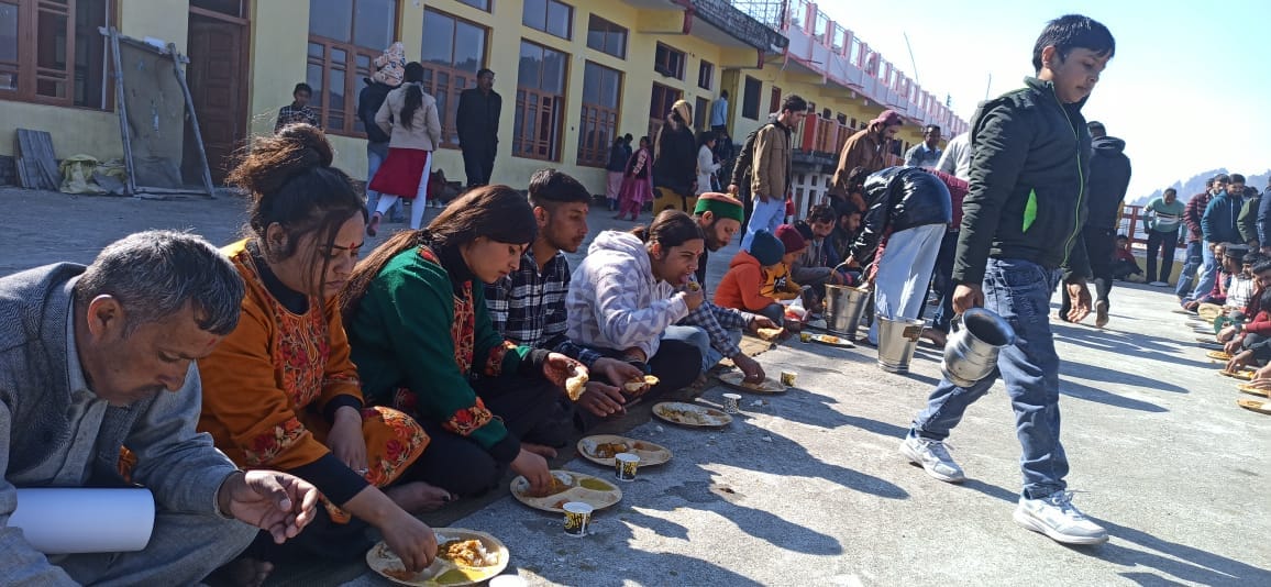mata bhagyani mandir me bhandara