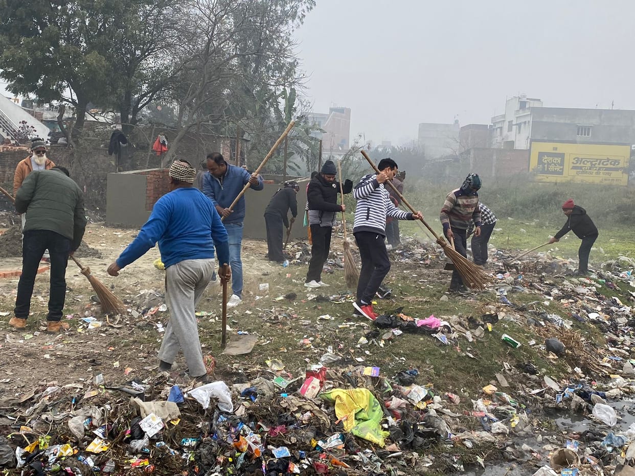 Cleanliness campaign started in Chandoi, DPRO also participated