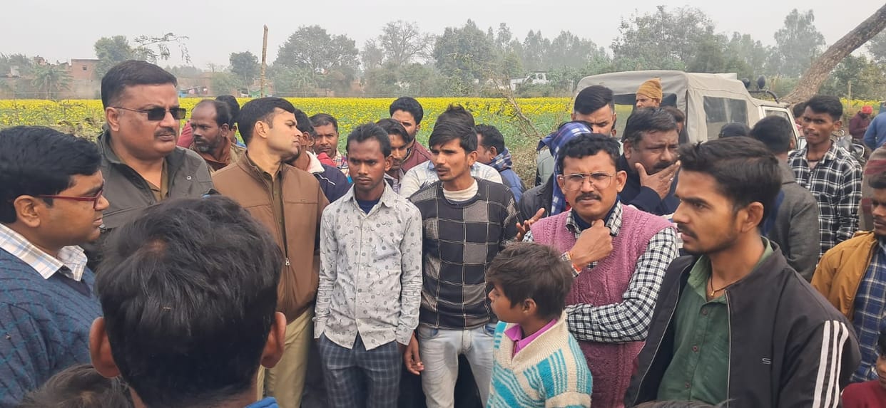 Tigers camped near Sariya village