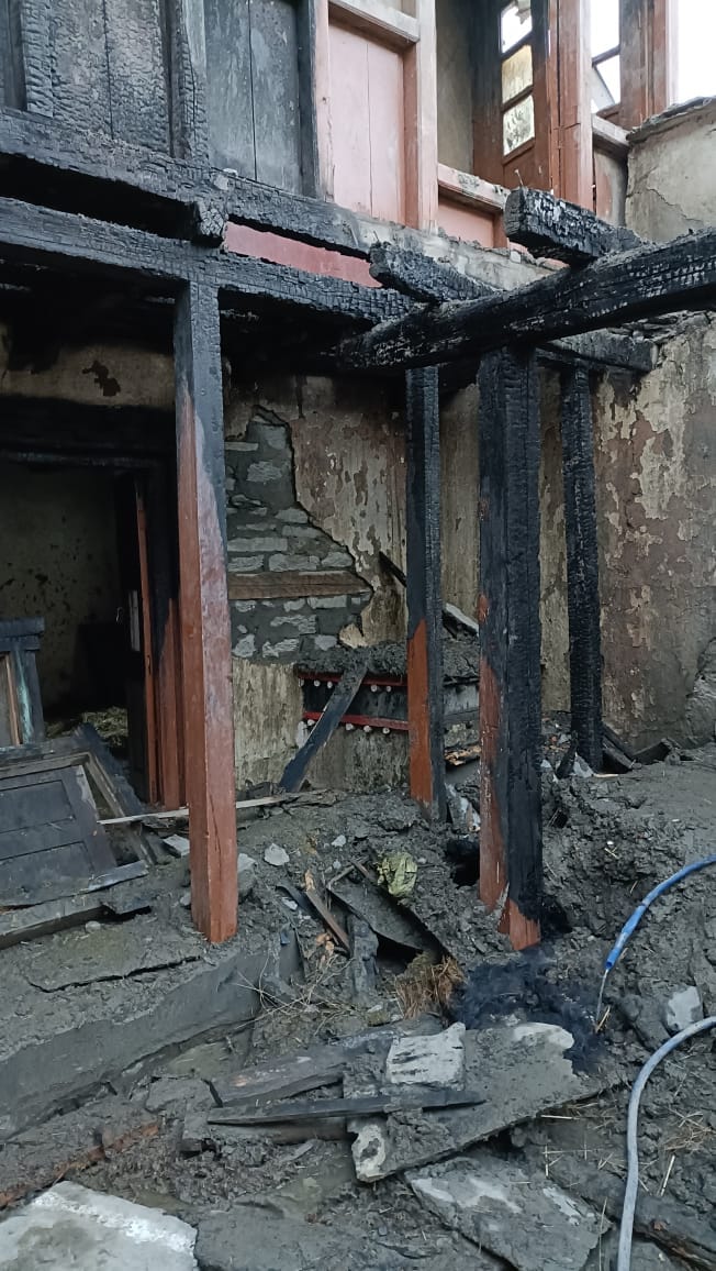 rampur news, fire, kinnaur. bodh temple, locha labrang,