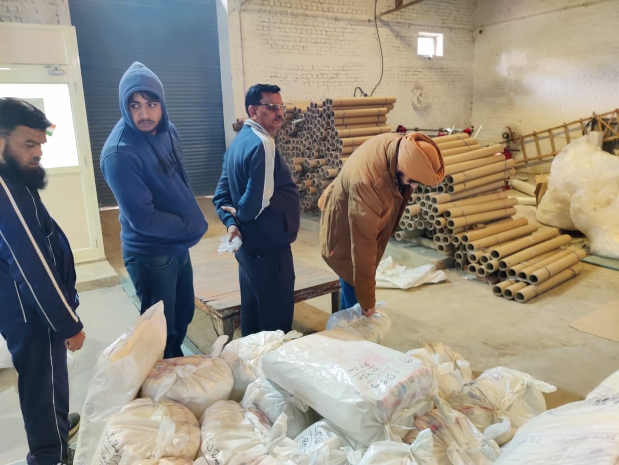 Samples of plastic packaging taken from five factories