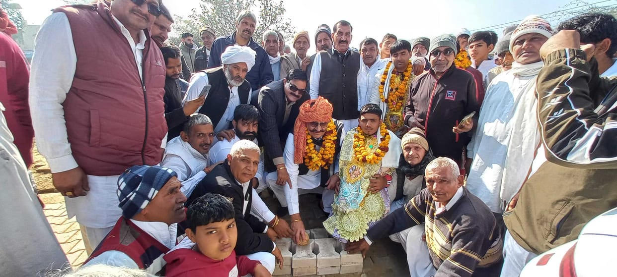 Lanes will be built in Luharheri village with Rs 14 lakhs