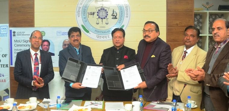 MoU between Pantnagar University and Samarth Industries of Pune