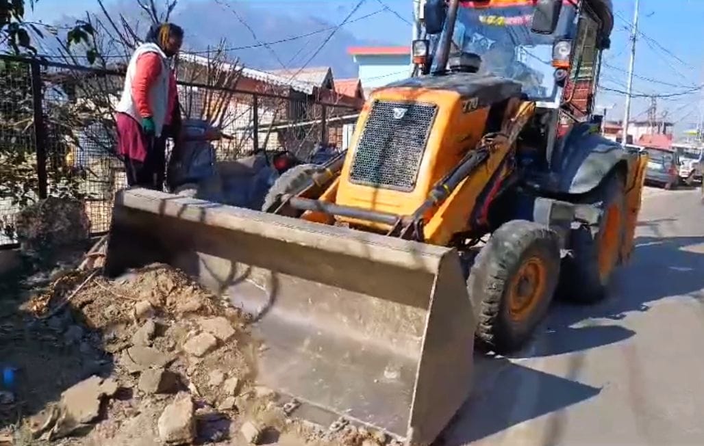JCB ran from Khundidhar to Shamti Bazar