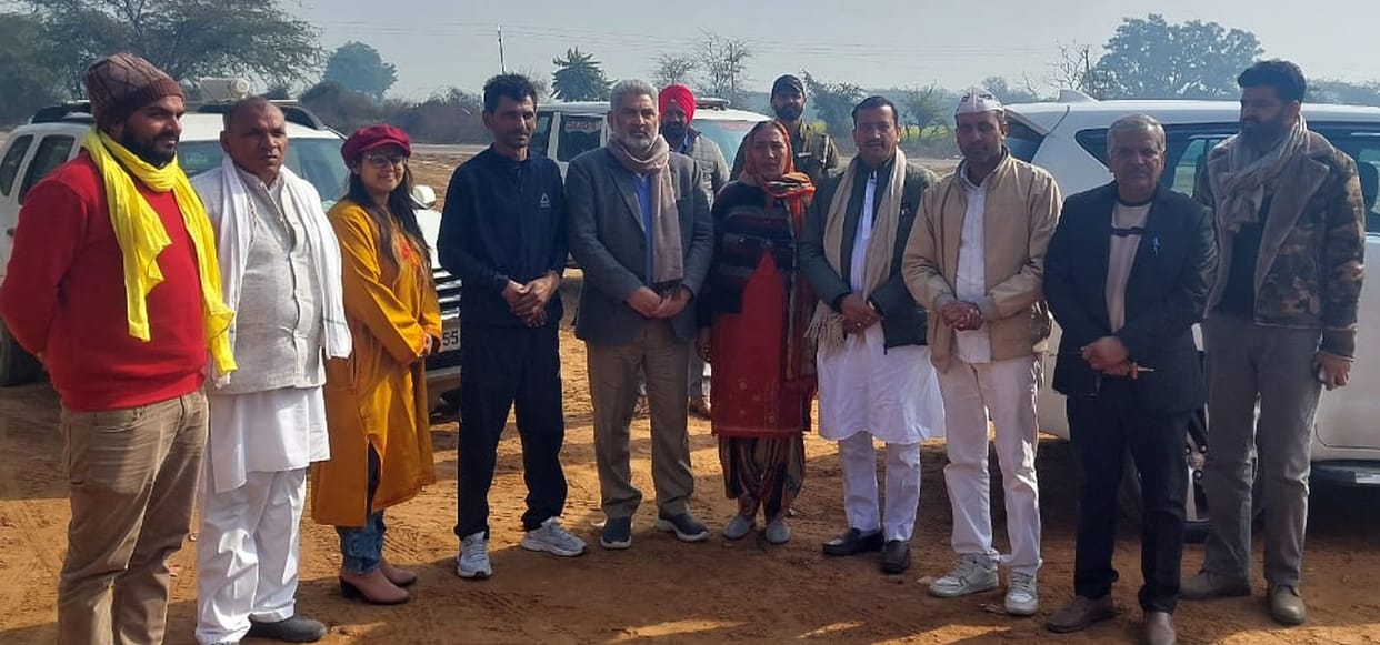 Welcome of punjab's minister lalchand in charakhi dadari
