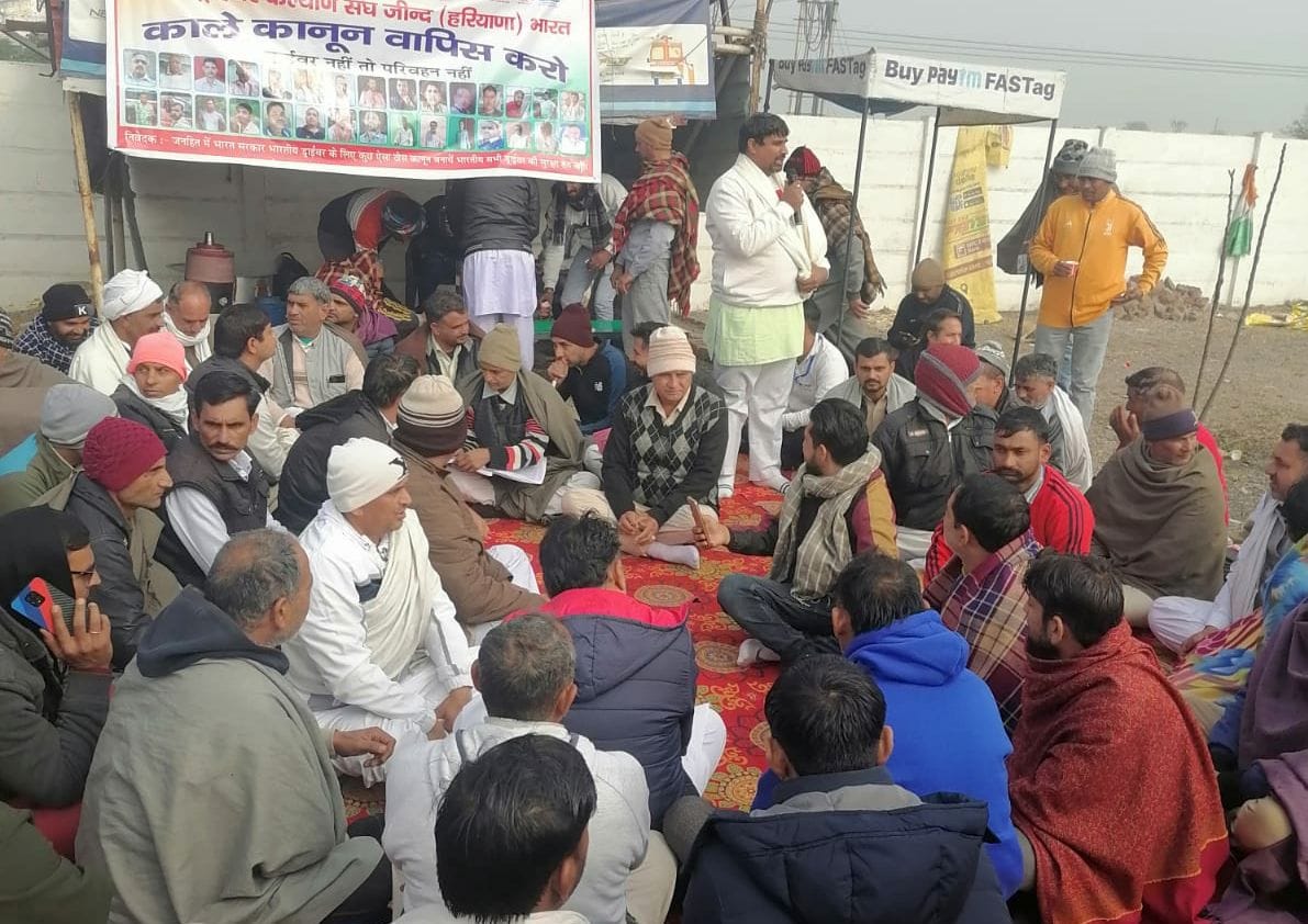 Protest against hit and run law, drivers' strike continues