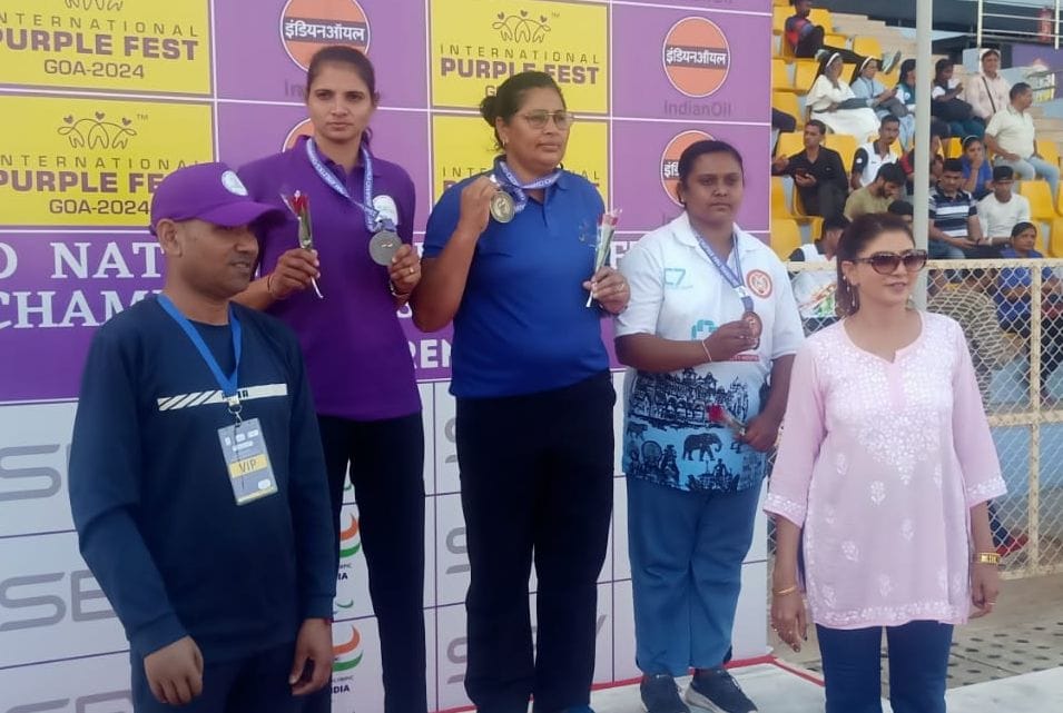 Dayavanti won medal in National Para Athletics Championship