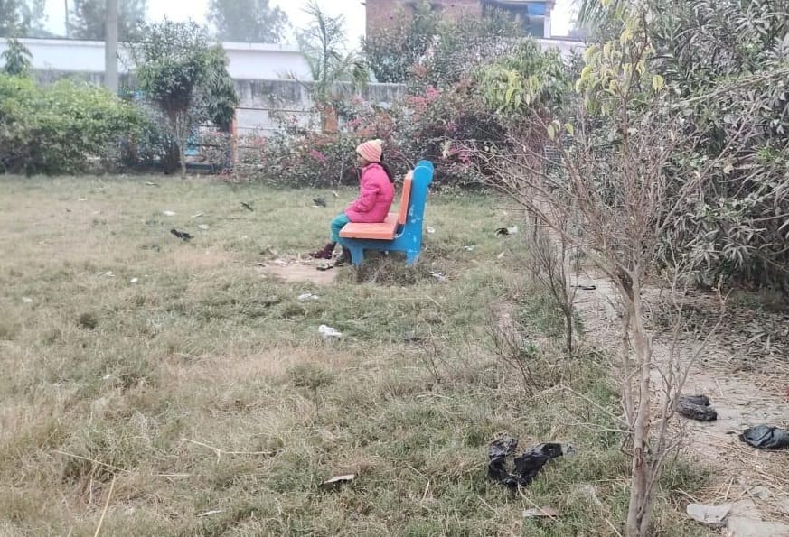 MNREGA park is in poor condition due to lack of care, people do not come for a walk