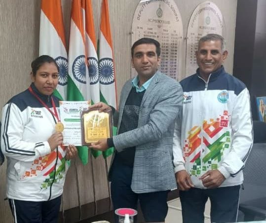 Sandal Kalan's daughter-in-law Sangeeta's kick-punch won gold