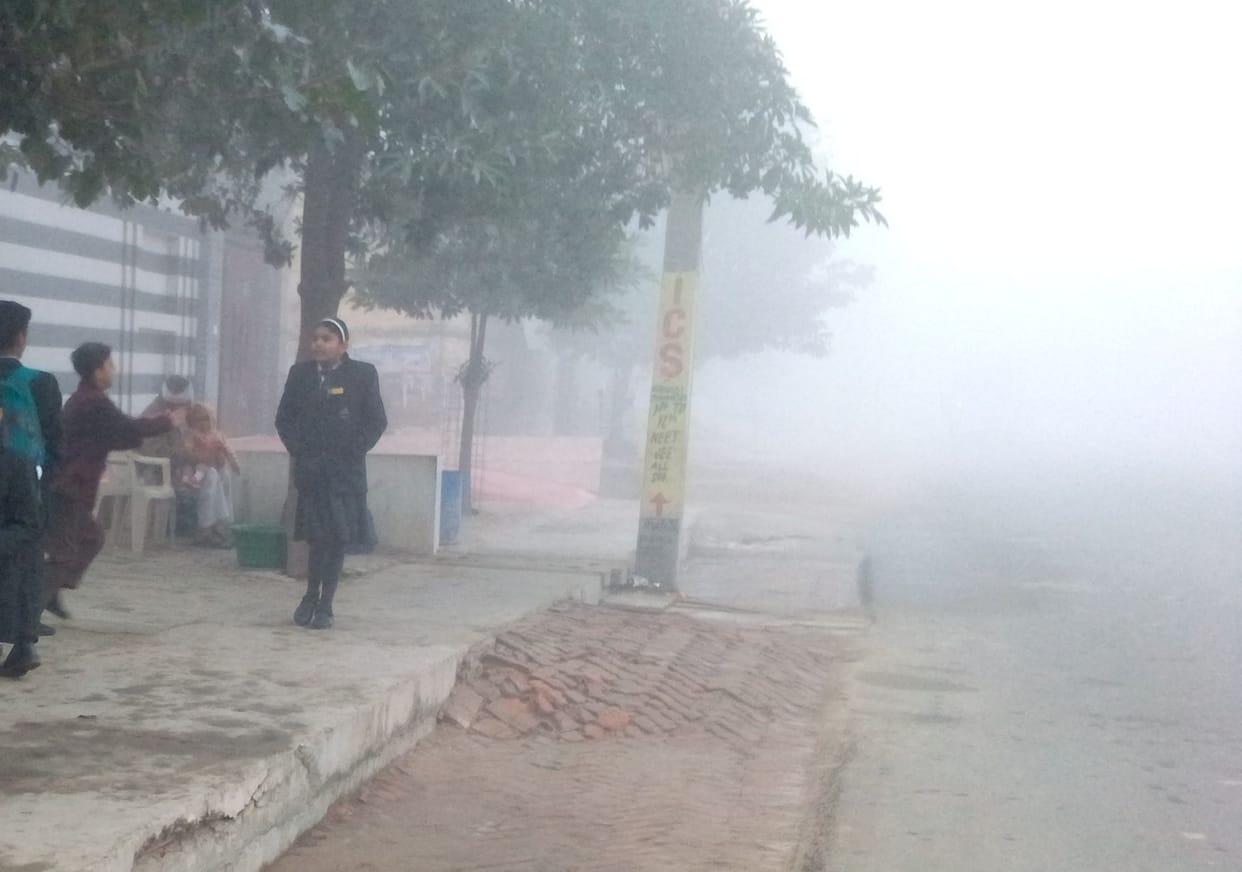 Temperature@2.4..life became cold, fog stopped the speed