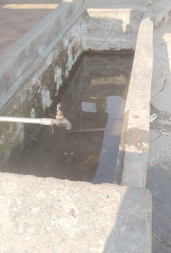 Along with the drains flowing in the ravines, water also decreased in the water sources.