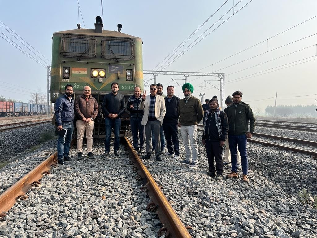 Goods train ran at speed of 42 km per hour on DFCCIL corridor in Ambala