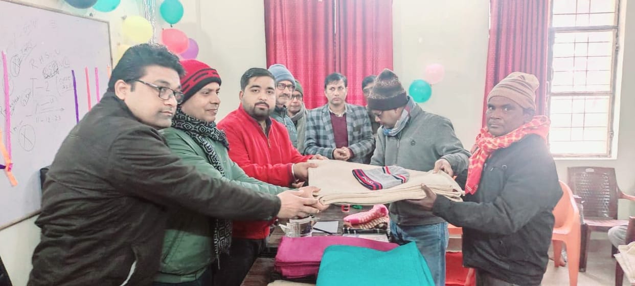 distributed clothes in leprosy patients