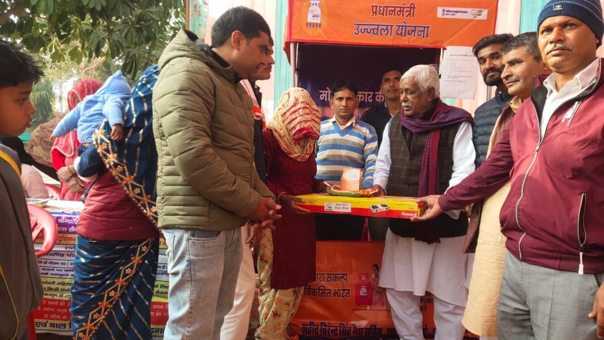 Various departments set up stalls and gave information about schemes