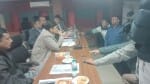 कुरुक्षेत्र। बैठक को संबोधितत करते नेशनल हाई स्पीड रेल कारपोरेशन लिमिटेड एनएचएसआरसीएल के अधिका