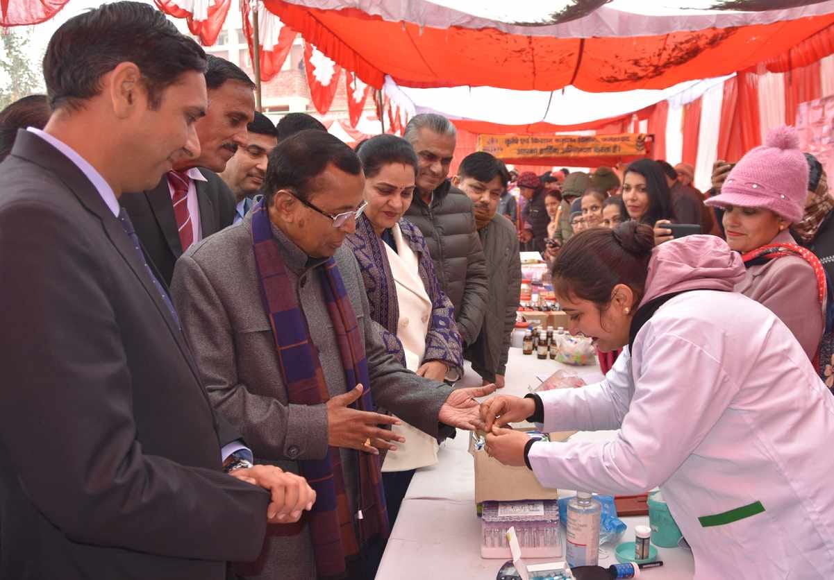 Officials collected the luggage as soon as the Union Minister left