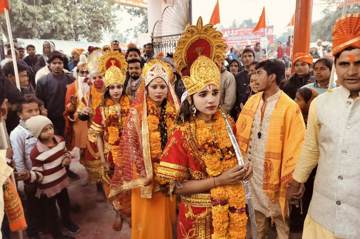 Procession taken out for consecration