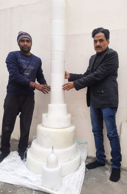 25 feet high Ramjyoti will burn on the day of Pran Pratistha