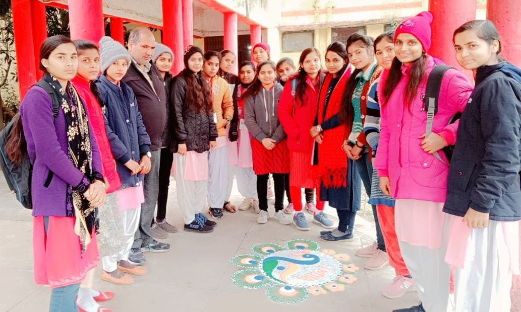 Created awareness by making rangoli