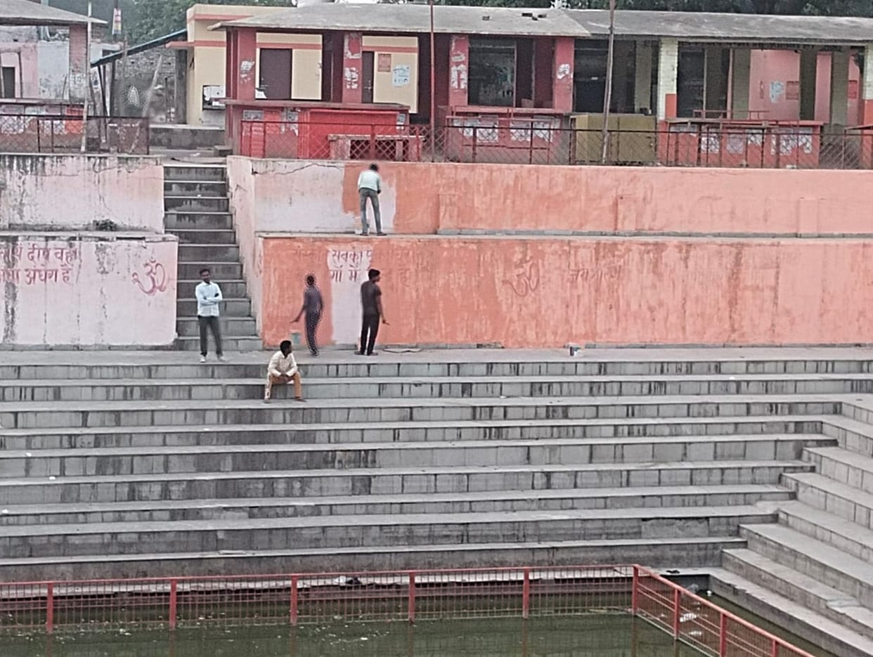 Vijethua Mahaviran Dham is being renovated