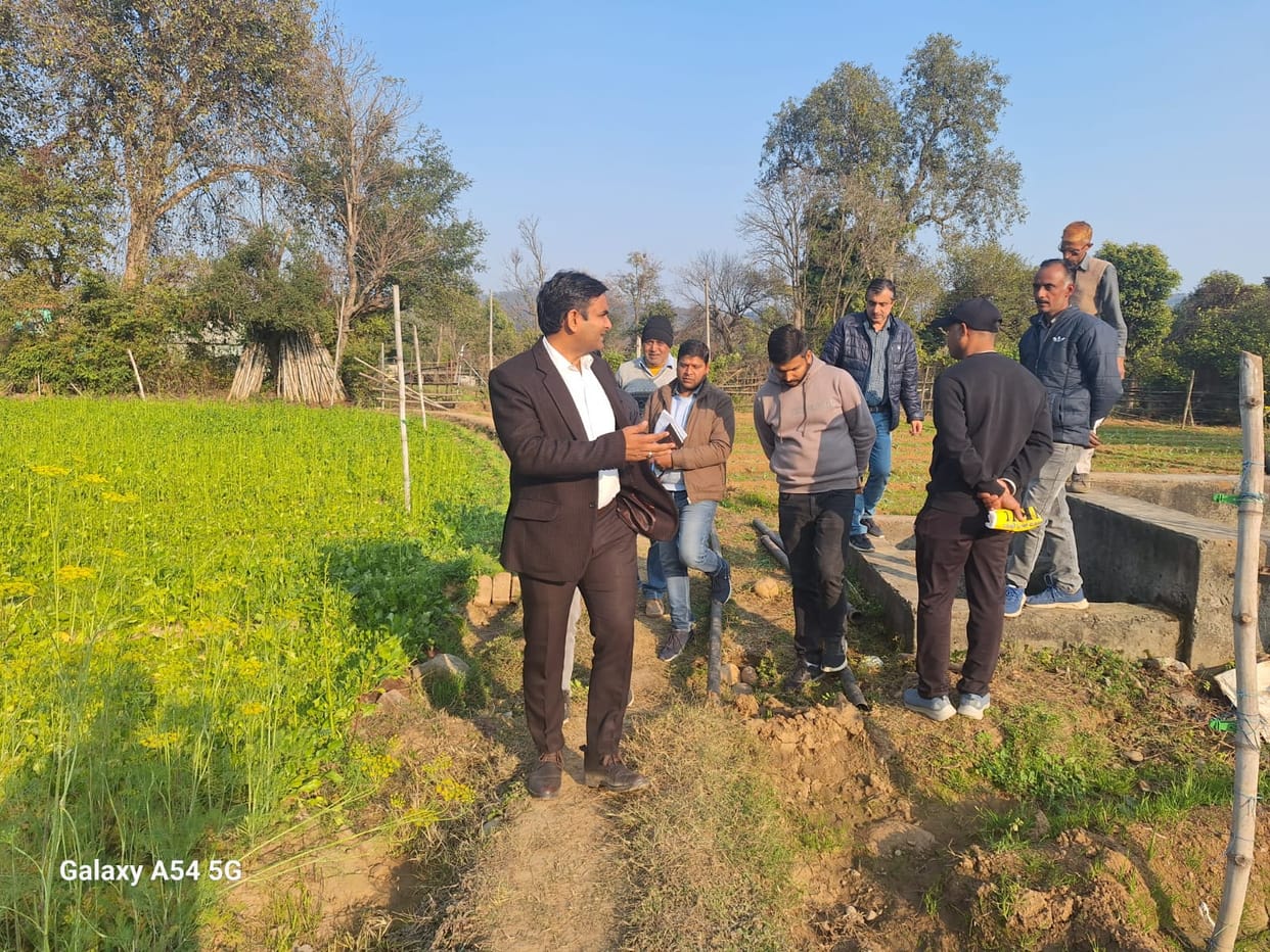 DC reached villages to know the possibilities of irrigation in every field