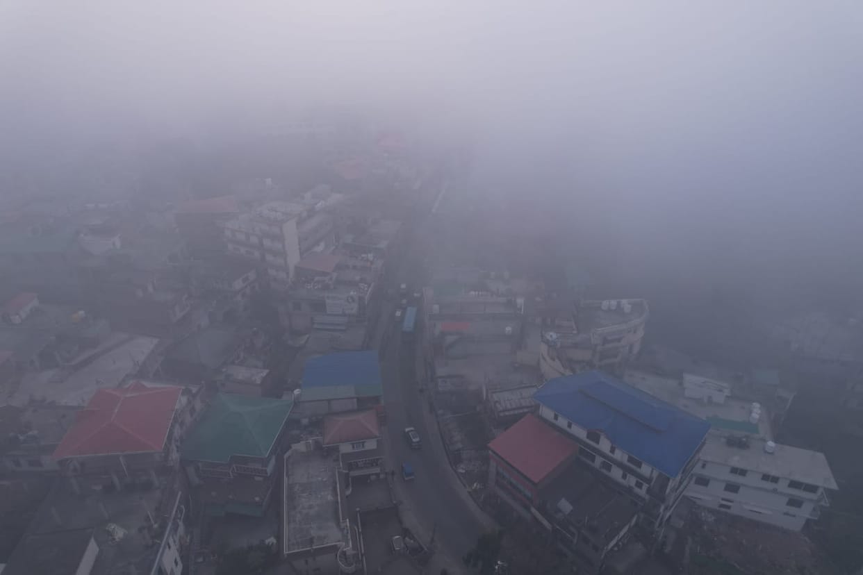 Hamirpur remained shrouded in fog