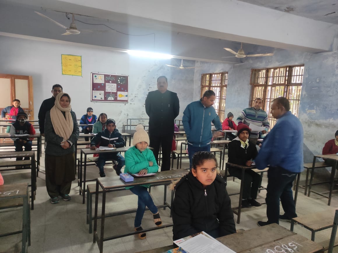 220 children appeared for JNV entrance exam