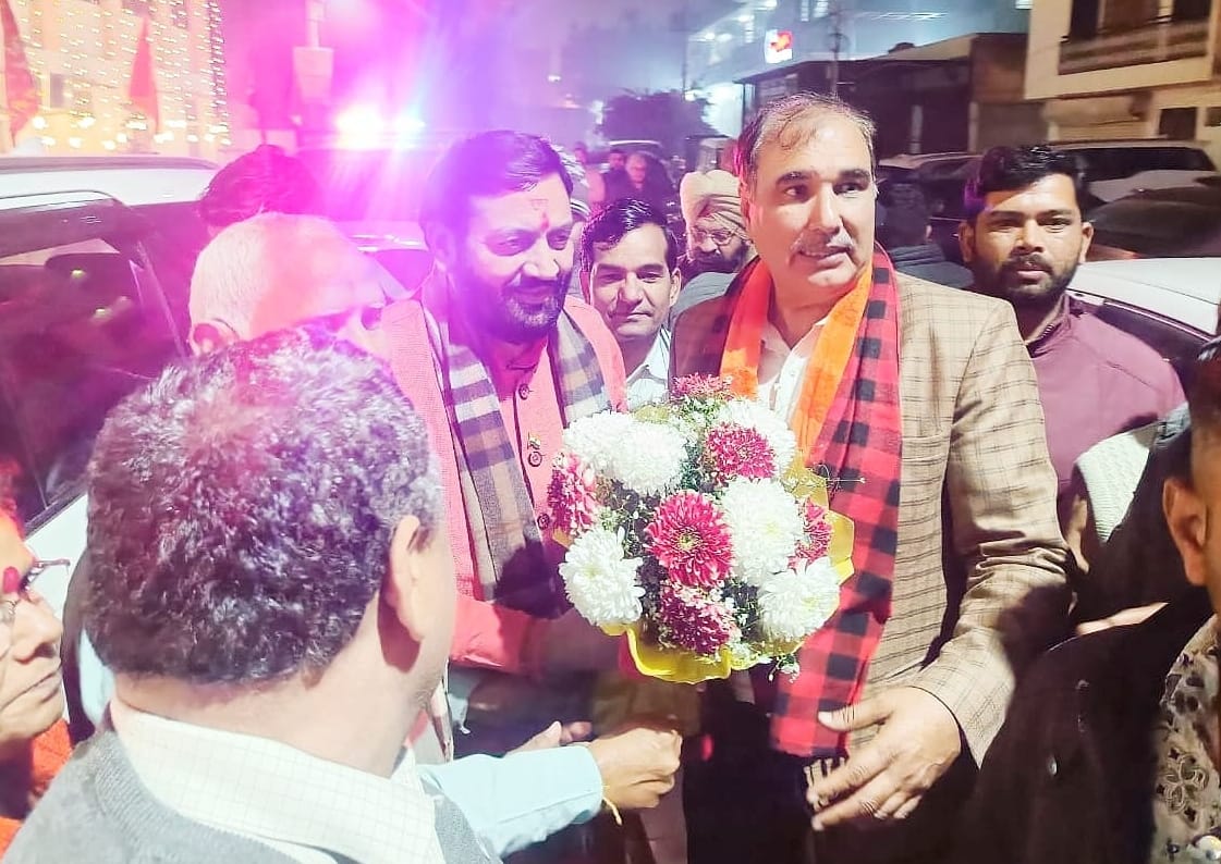 State President Nayab Singh Saini given a grand welcome