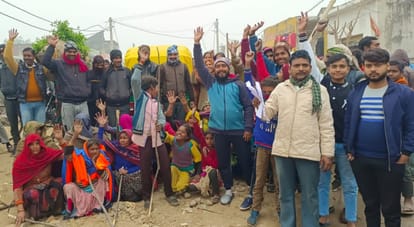 Uproar over construction of wall on the road