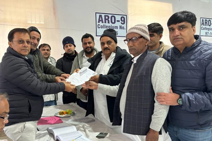 Gulab Singh Dimana filed nomination papers