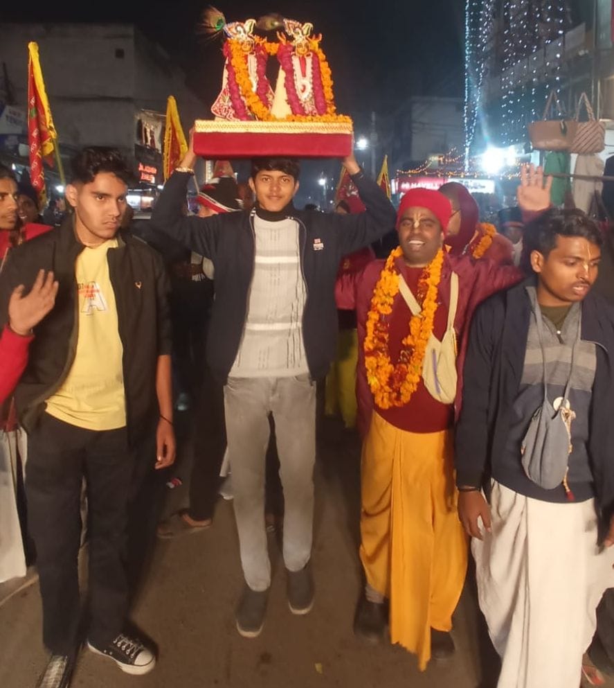 iscon tookout harinam sankirtan procession