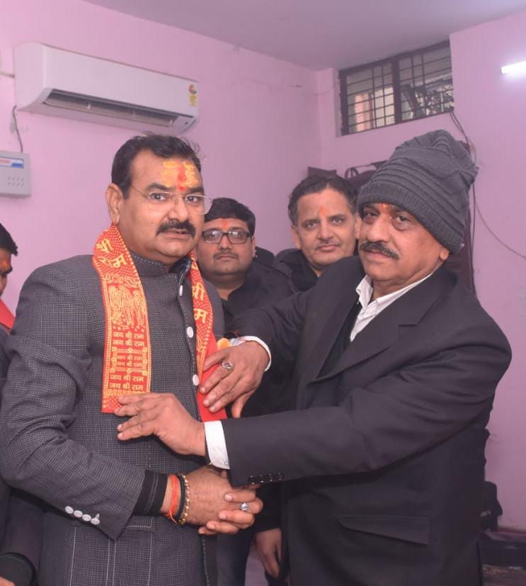 Minister of State distributed copies of Ramcharit Manas from door to door