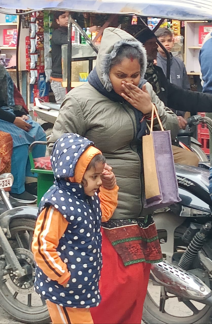 Sun did not shine, some relief from cold due to increase in temperature