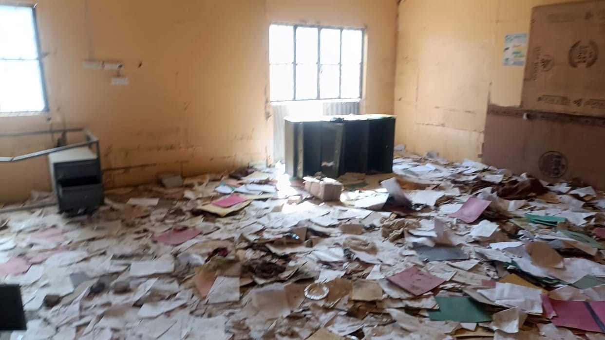 Drug addicts turned work books into trash in pithoragarh