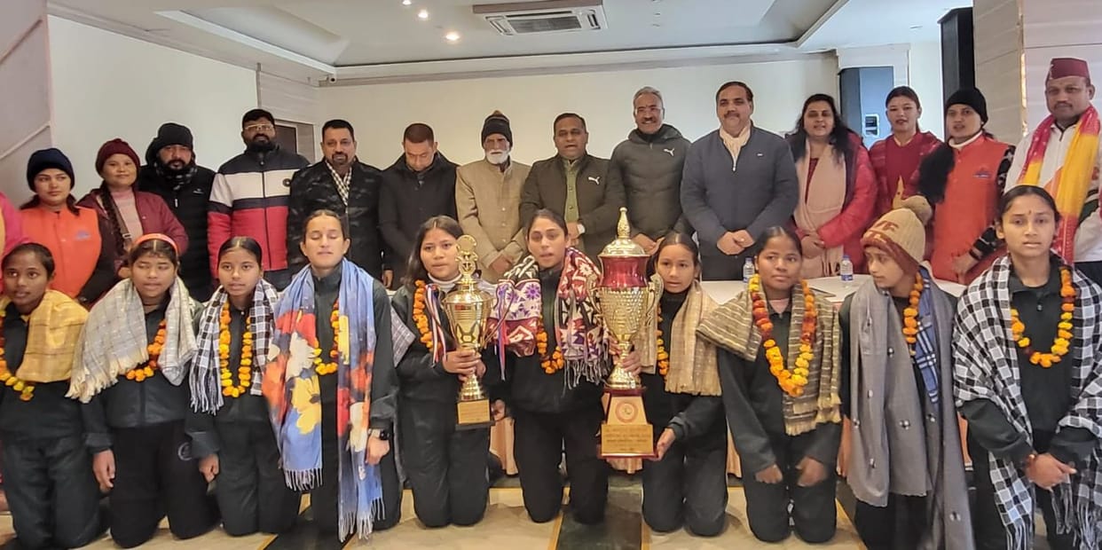 The winning team of Kabaddi competition was honored