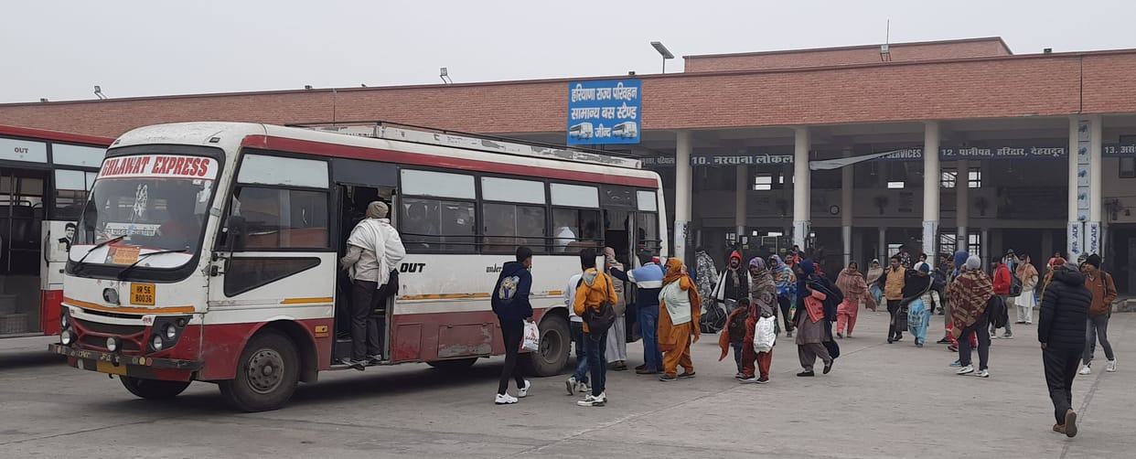 Roadways jammed, cooperative society buses become support