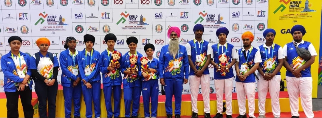 Haryana Gatka team won four bronze medals