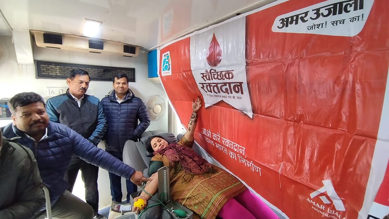 7 donated blood