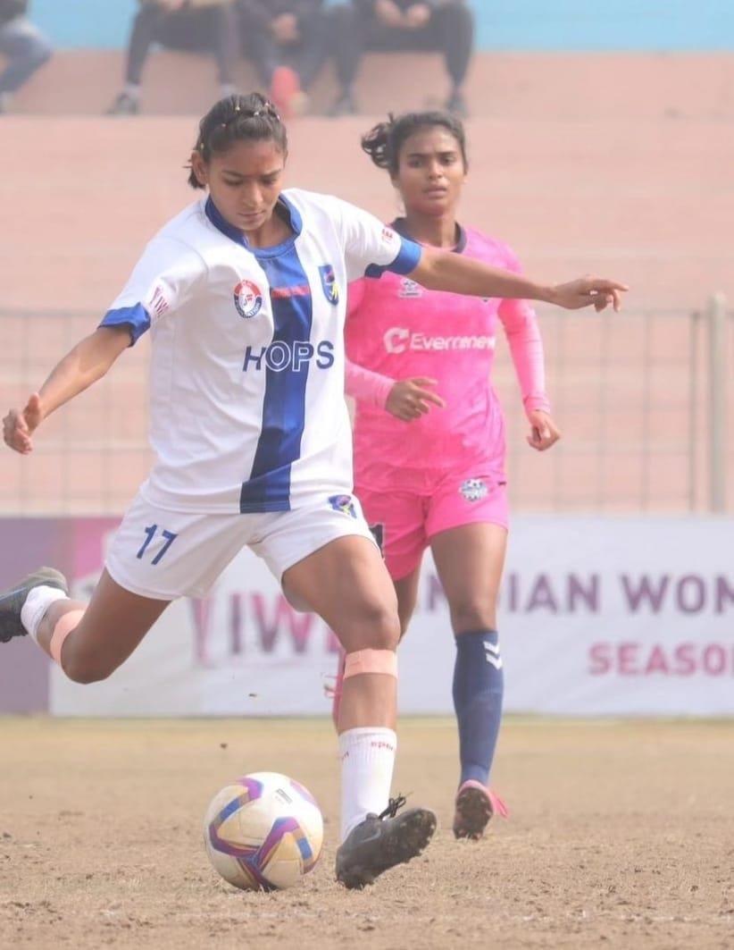 Six daughters of Mangali are showing their kicking prowess in the Indian Women's Football League.