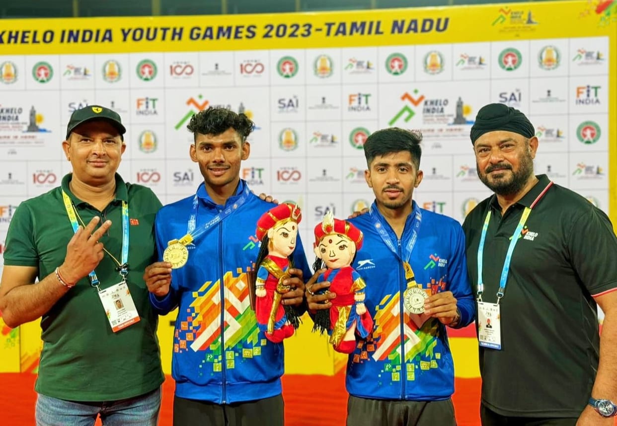 Rahul won gold with meet record
