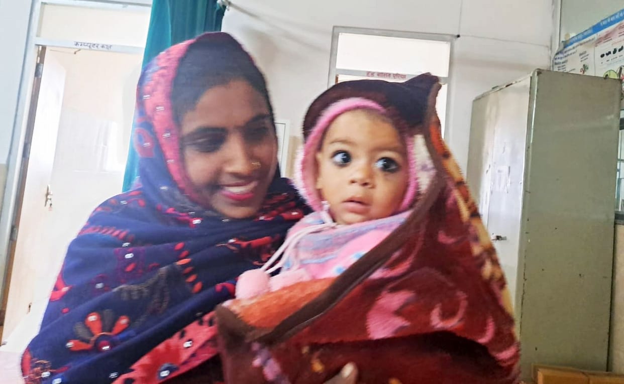 A six and a half month old baby was kept in SNCU for a month.