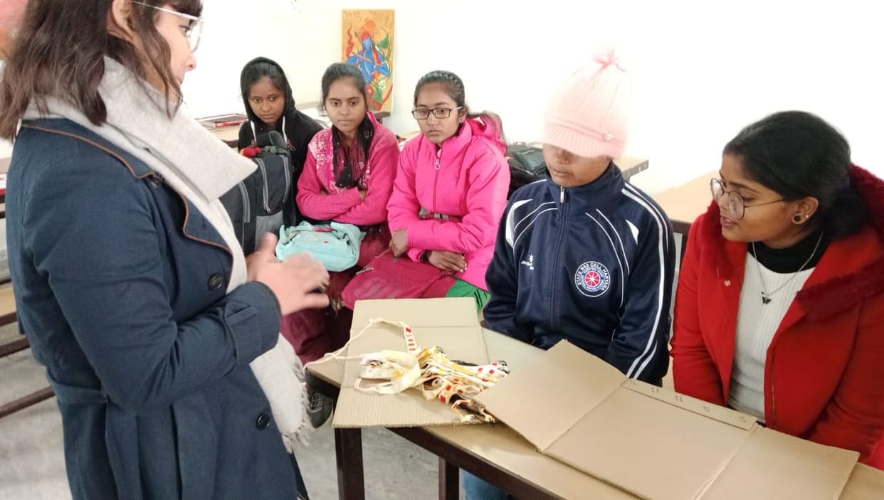 Information given to volunteers on making reflector tape