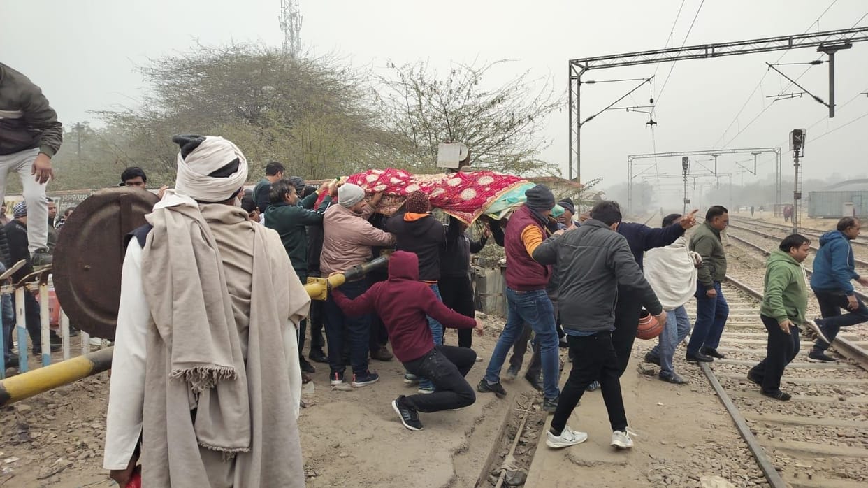 Railway underpass is not being built near Devi Lal Chowk.