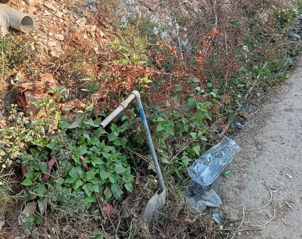 Villagers of Dakhim carry water from two kilometers away.