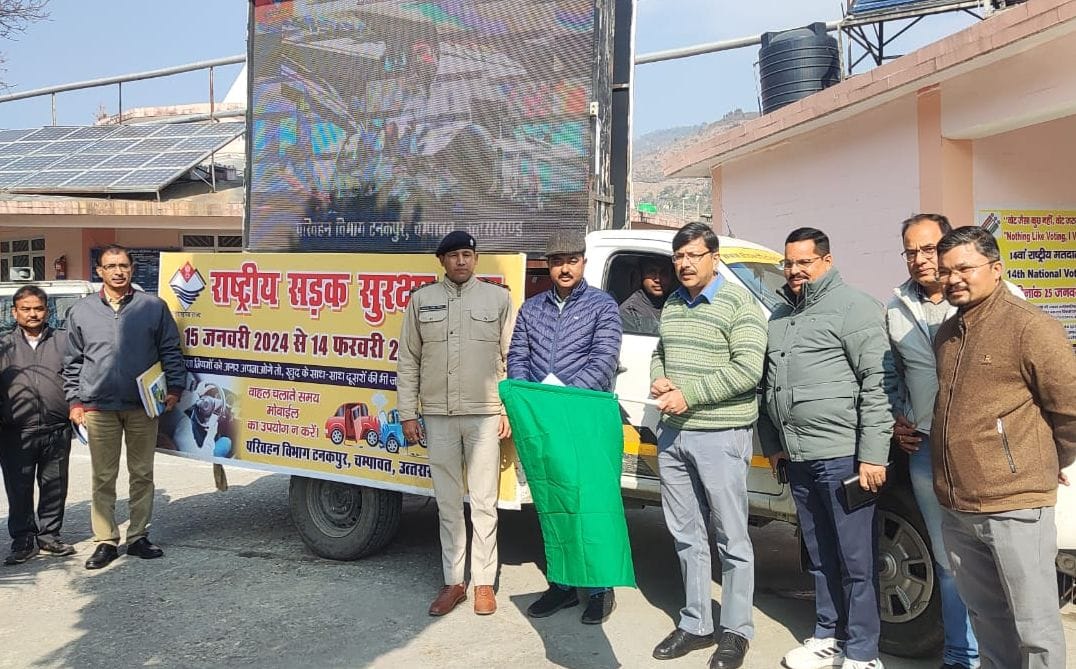National Road Safety Month promotional chariot flagged off