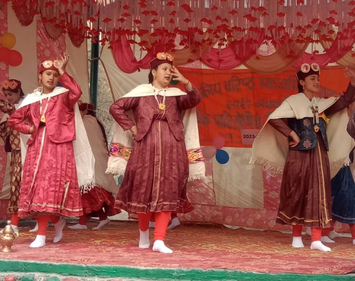 Students danced in all the Bhekhali