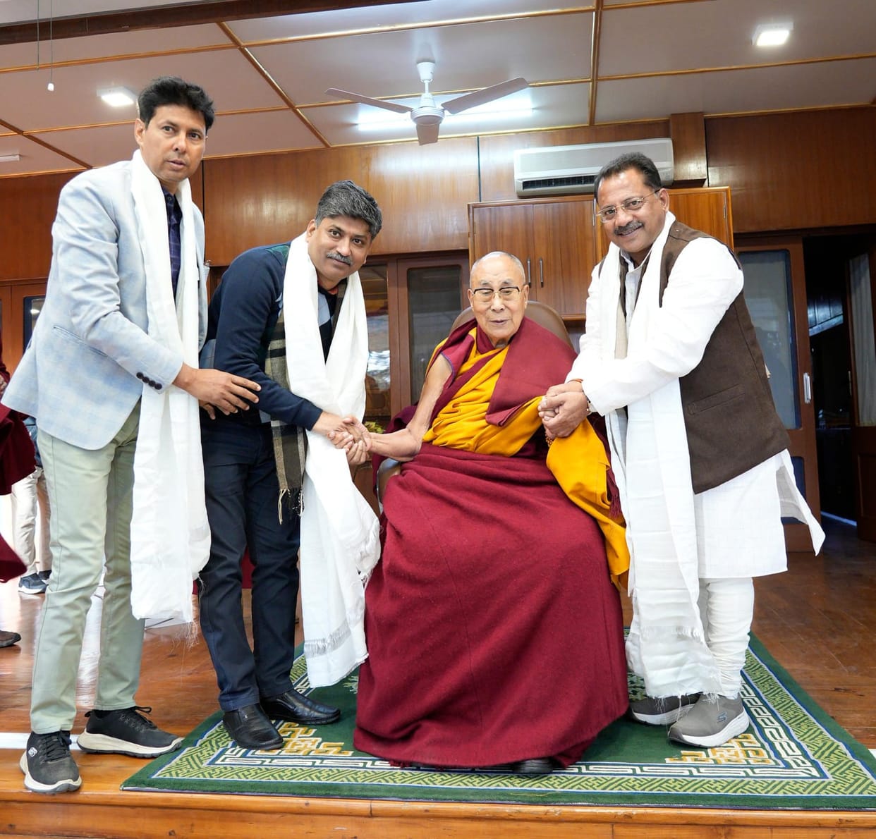 MLA met Buddhist religious leader Dalai Lama