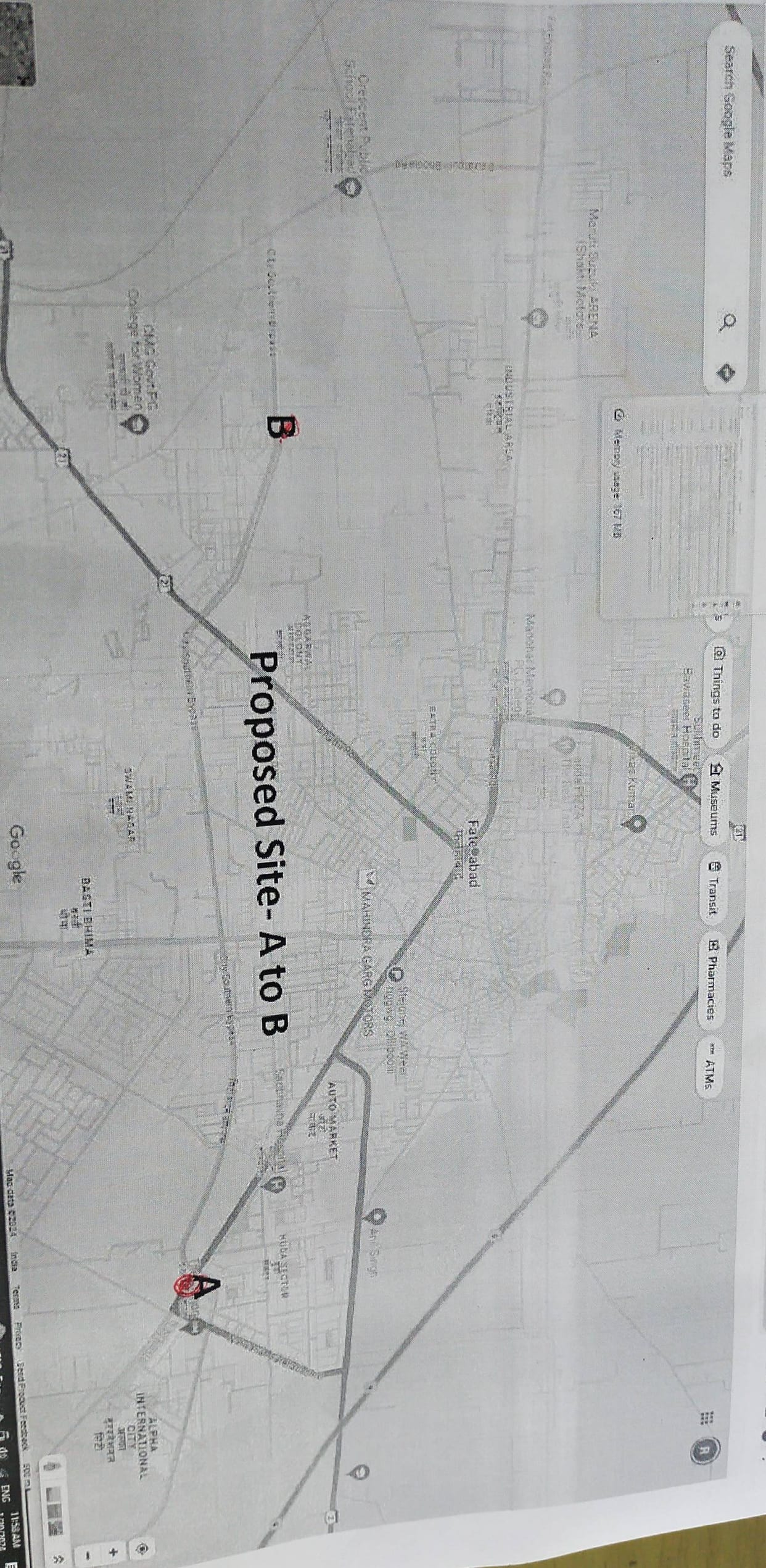 A two meter wide and 4.5 km long cycle track will be built over the minor.