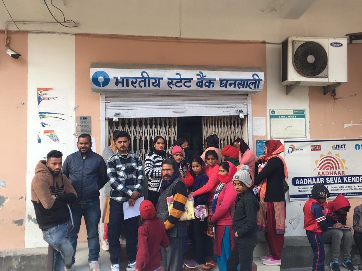 Covering a distance of 30 to 60 km to make Aadhar Card